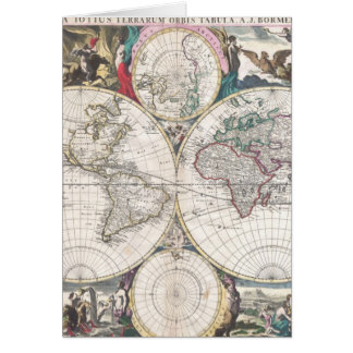 Carte du monde 1685 de Bormeester