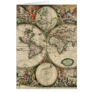 Carte du monde à partir de 1689