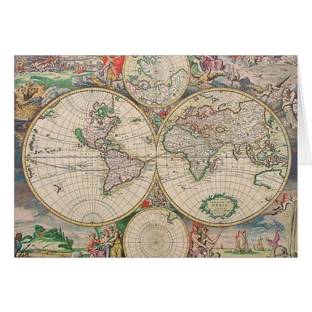 Carte du monde antique (Devant horizontal)