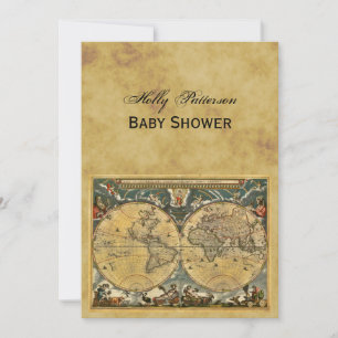 Carte du monde antique, Baby shower BG V en détres