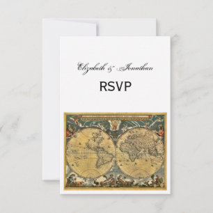 Carte du monde antique, BG blanc RSVP