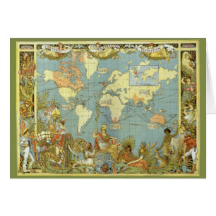 Carte du monde antique de l'Empire britannique, 18