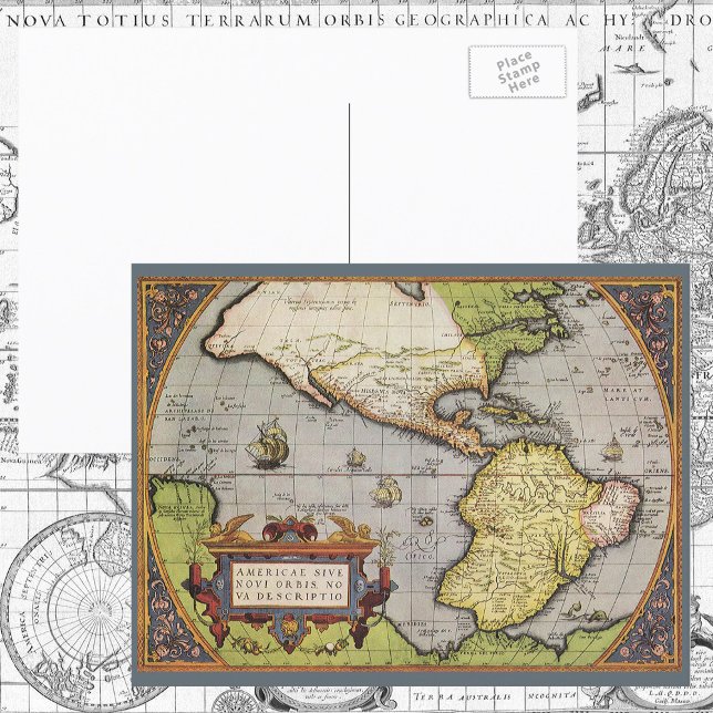 Carte du monde antique des Amériques, 1570 (Créateur téléchargé)