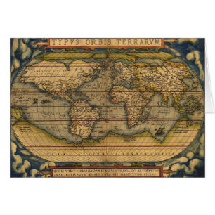 Carte du monde Antique Ortelius Europe Voyage