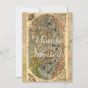 Carte du monde Atlas historique Vintage