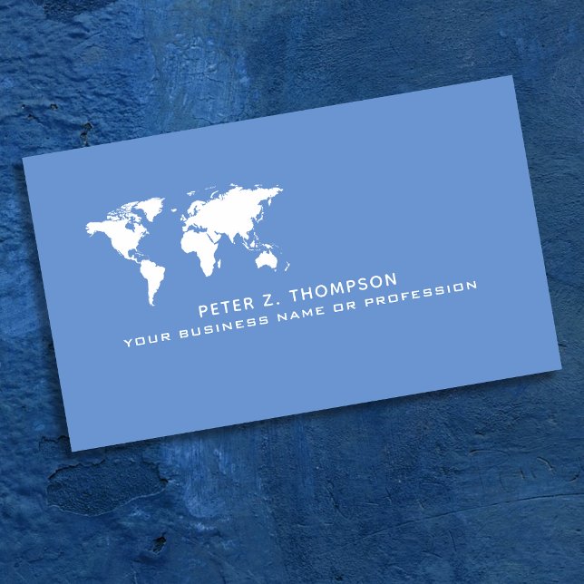 Carte du monde bleu caraïbe (Créateur téléchargé)