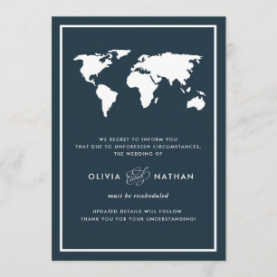 Carte du monde bleu foncé   Annulation du mariage