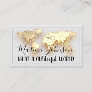 Carte du monde Carte Globe Travel Agency Gold QR G