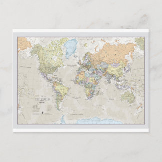 Carte du monde classique