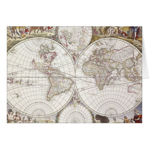 Carte du monde d'atlas Maior