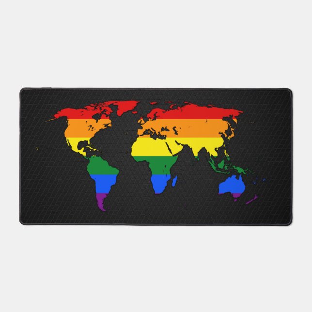 Carte du monde de la fierté LGBT (Recto)