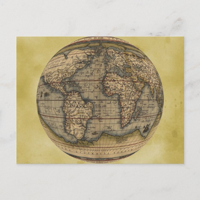 Carte du monde d'Ortelius (Devant)