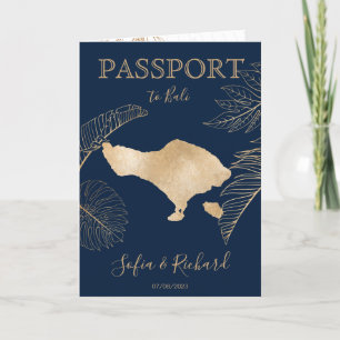 Carte du monde du passeport de destination de Bali