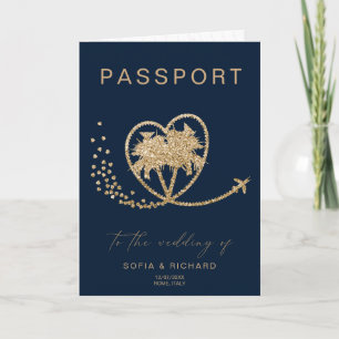 Carte du monde du passeport de mariage de destinat