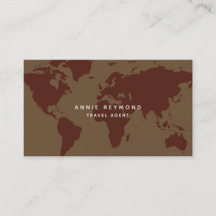 carte du monde du voyage élégant sur brunch