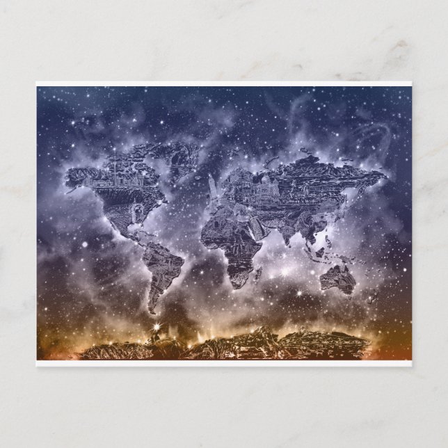 carte du monde galaxie 2 (Devant)