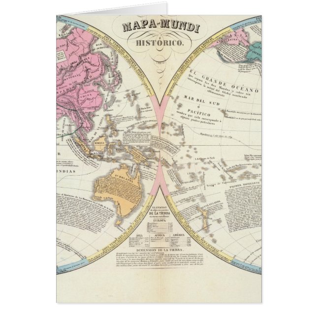 Carte du monde historique 3 (Devant)