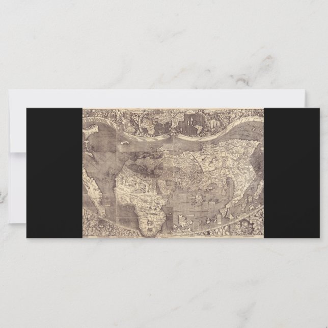 Carte du monde Martin Waldseemuller 1507 (Devant)