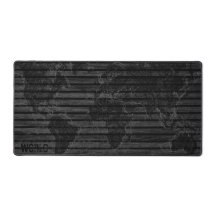 Carte du monde noir