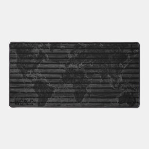 Carte du monde noir
