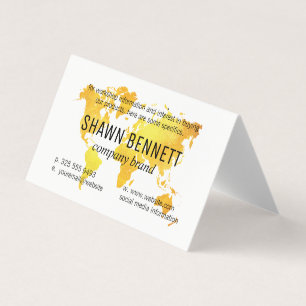 Carte du monde (Or)