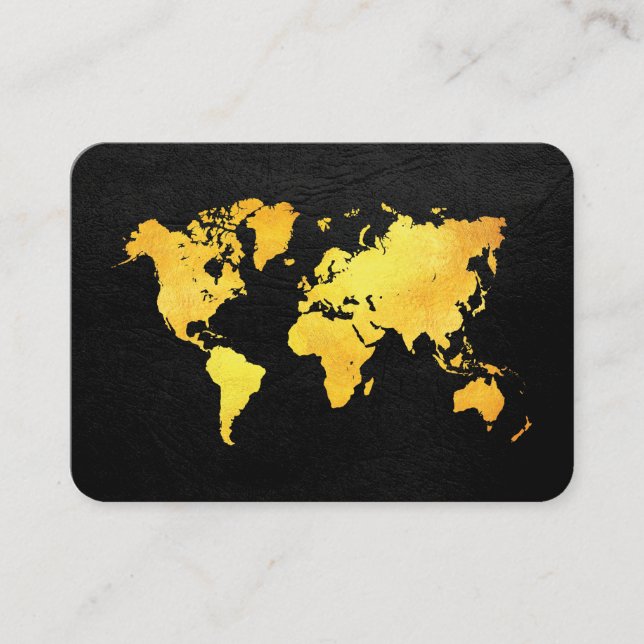 Carte du monde (Or) (Devant)