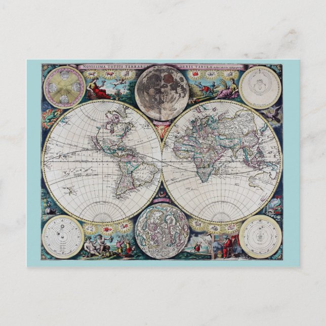 carte du monde vintage (Devant)