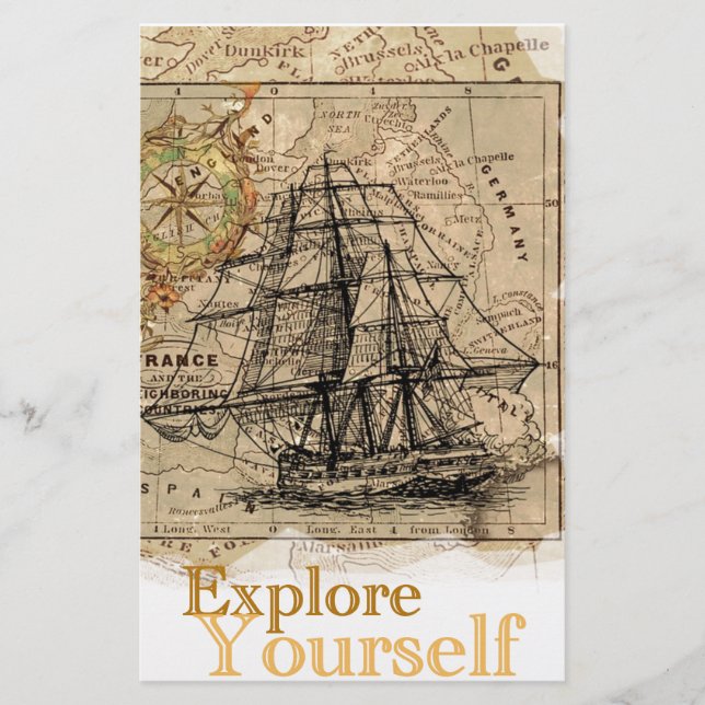 Carte du monde vintage (Devant)