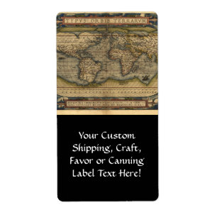 Carte du monde vintage Atlas Conception historique