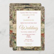 Carte du monde vintage thème Mariage de voyage