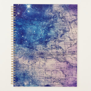 Carte du monde vintage violet céleste (14)