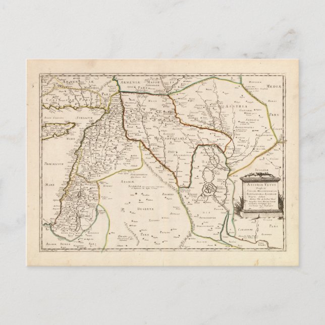 Carte du Moyen-Orient (1651) (Devant)
