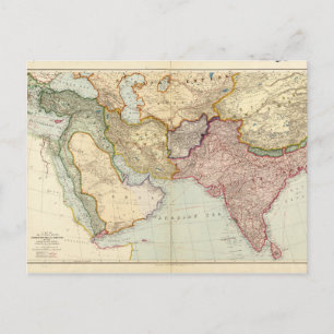 Carte du Moyen-Orient et de l'Asie du Sud-Est (191