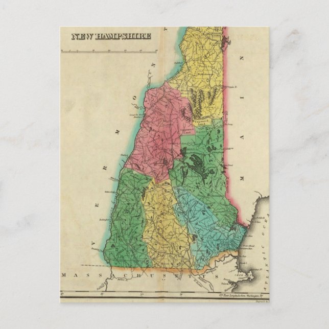 Carte Du New Hampshire (Devant)