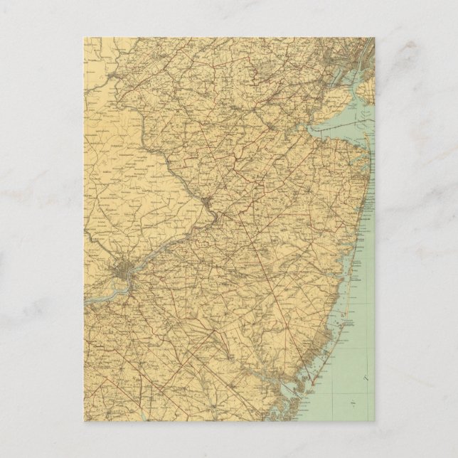 Carte du New Jersey (Devant)