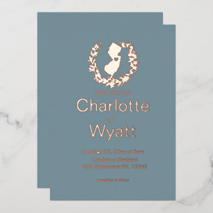 Carte du New Jersey Destination de mariage  