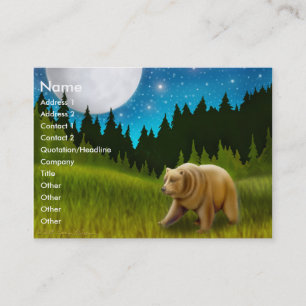Carte du nord de profil d'ours