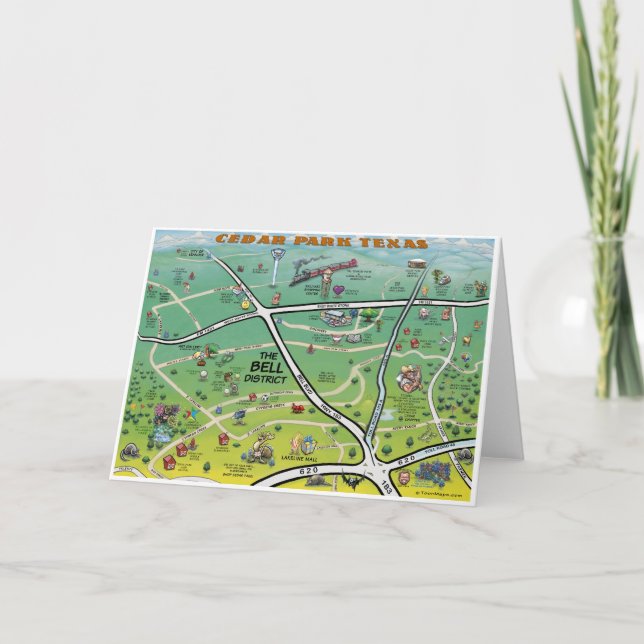 Carte du parc du cèdre Carte de voeux (Devant)