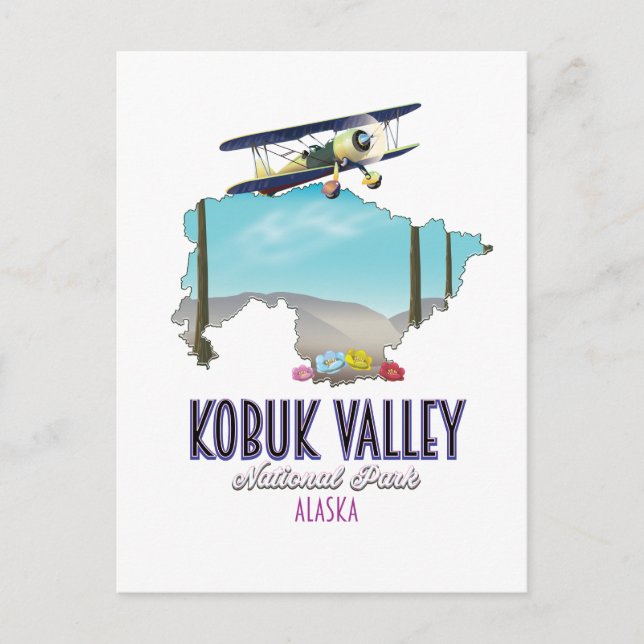 Carte du parc national de Kobuk Valley Alaska (Devant)