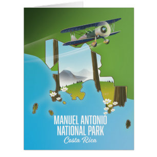 Carte du parc national de Manuel Antonio, Costa Ri
