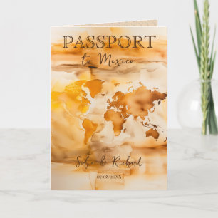 Carte du passeport de destination Mariage de Terra