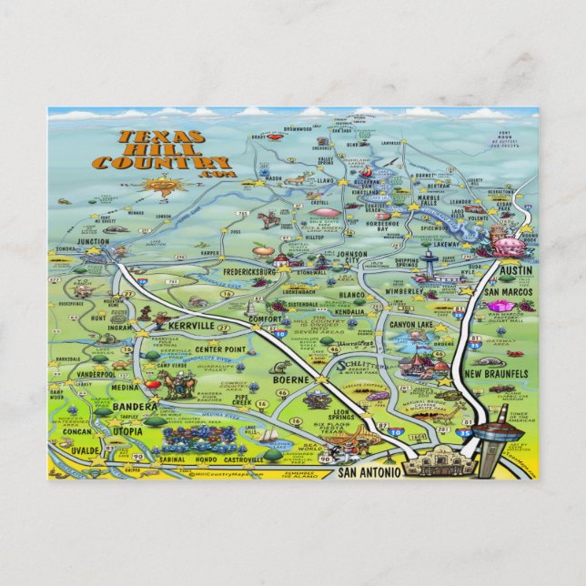 Carte du pays de Texas Hill (Devant)