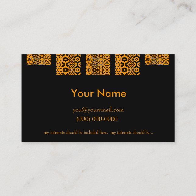 Carte du profil de l'homme (Devant)