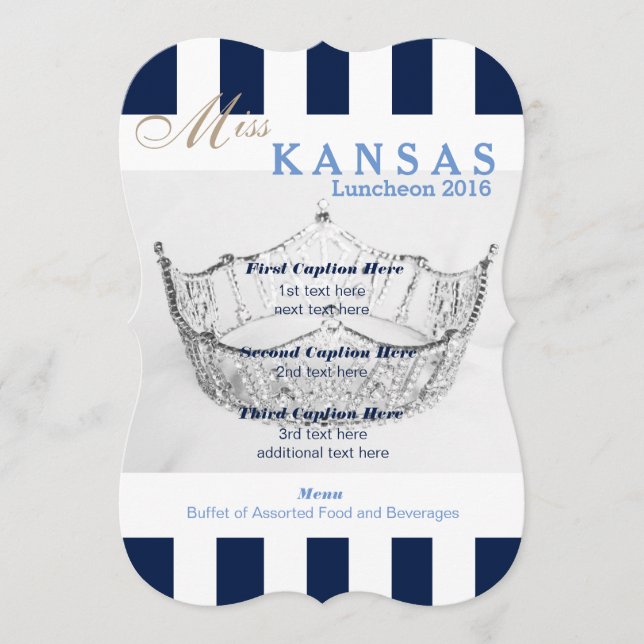 Carte du programme de la Marine Stripe Pageant (Devant)
