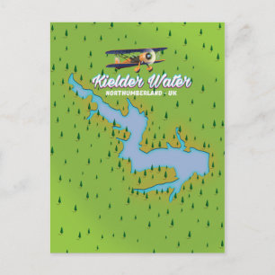 Carte du Royaume-Uni Kielder Water Northumberland