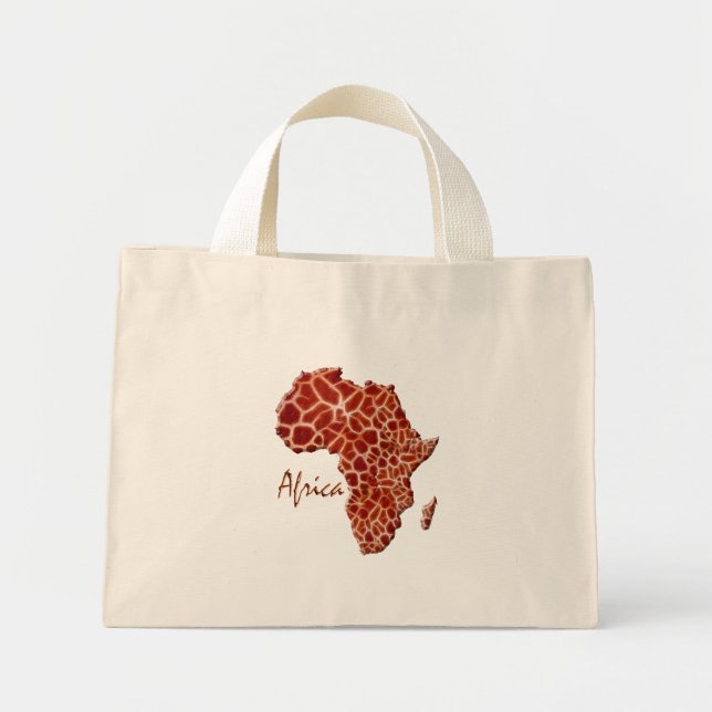 Carte du Sac fourre-tout africain de la Giraffe (Devant)