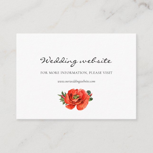 Carte du site du mariage d'aquarelle de pavoies ro (Devant)