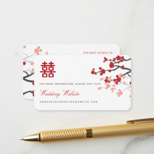 Carte du site web chinois Mariage White Cherry Blo