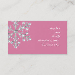 Carte du site Web du Mariage de snowflake d'hiver