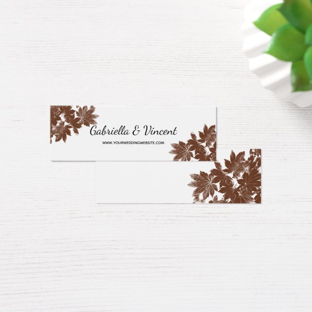 Carte du site Web du Mariage de timbres de feuille (Bureau)